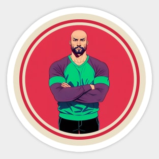 Strong Man Sticker